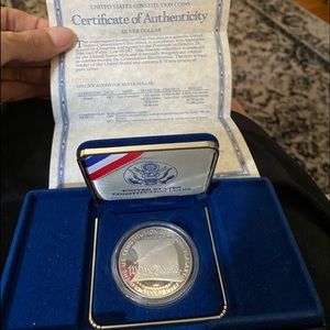1987-S SILVER United States Constitution Coin Silver $1 RARE